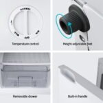 Devanti 81L Upright Freezer Fridge White - Image 6