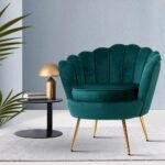 Artiss Armchair Velvet Green Callista - Image 8