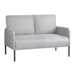 Artiss Armchair 2-Seater Sofa Pillow Linen Grey - Image 7