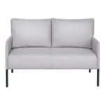 Artiss Armchair 2-Seater Sofa Pillow Linen Grey - Image 3