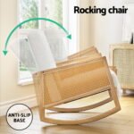 Artiss Armchair Rocking Chair Boucle Rattan White - Image 5