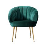 Artiss Armchair Velvet Green Eloise - Image 4