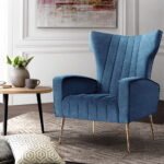 Artiss Armchair Navy Velvet Kate - Image 8
