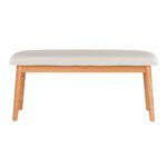 Artiss Dining Bench Upholstery Seat Wooden Chair 106cm - Image 3