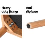 Artiss Dining Bench Upholstery Seat Wooden Chair 106cm - Image 6