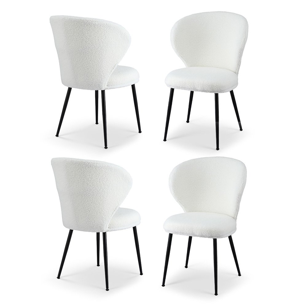 UPHO-C-DIN-2514-WHX4-202509031812-00.jpg Artiss 4x Dining Chairs Sherpa Boucle Wing Back White - Image 1