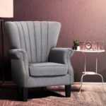 Artiss Armchair Wingback Grey Andrew - Image 8