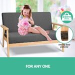 Artiss 2-Seater Sofa Armchair Skane - Image 6