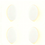 (Pack of 4）LED Motion Sensor Night Light Indoor, Cordless Battery Powered,Stick-on Warm White Light with Built-in Infrared Motion Detection, Sensor Light for Hallway,Bedroom