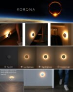 (Pack of 4）LED Motion Sensor Night Light Indoor, Cordless Battery Powered,Stick-on Warm White Light with Built-in Infrared Motion Detection, Sensor Light for Hallway,Bedroom - Image 2