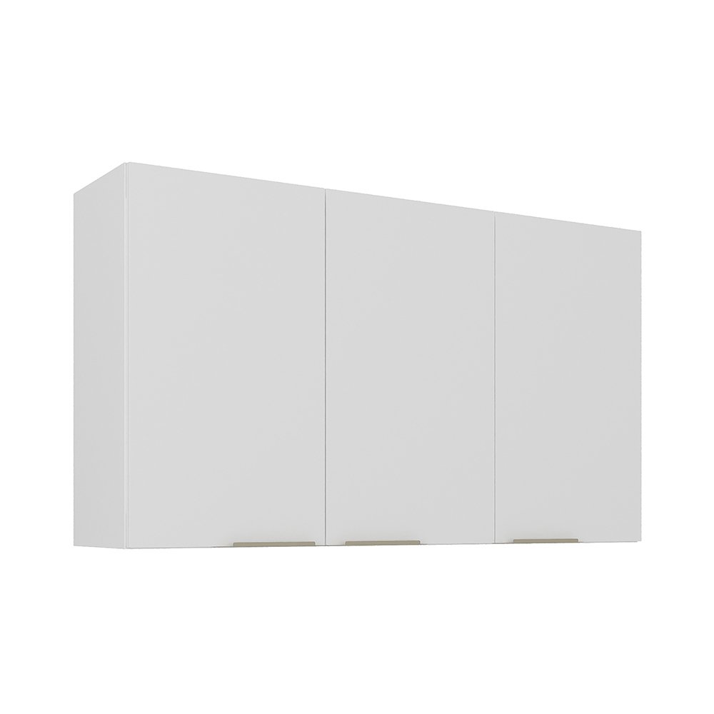V1112-3500001960-202510071354-00.jpg White Flat Pack DIY Steel Kitchen Wall Cabinet with 3 Doors + 2 Shelves - Renova - Image 1