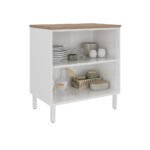 Base Kitchen Steel Cabinet/Cupboard with 2 Doors - Renova White Flat Pack DIY - Image 3