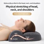 Ergonomic Memory Foam Cervical Pillow Orthopedic Contour Grey - Image 3