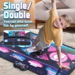 Double Dance Mat Music Light Exercise Toy - Image 2