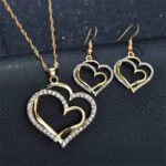 Heart Shaped Rhinestone Jewelry Set for Women - Image 4