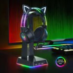 Gaming Headset with Detachable Cat Ear Microphone - Image 3