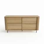 Florence 2 Door Buffet Sideboard Oak - Image 6