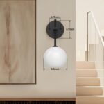 Wall Sconces Set of Two, Wireless Battery Operated Wall Decor with Remote, Sconces Wall Lighting with Glass Shade, Upward and Downward Installation, 12 RGB Colors and 3 CCT Options - Image 7