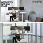 FORTIA 145W x 60D x 85D Dual-Motor 80kg Load Adjustable Sit-Stand Up L-Hand Sided Corner Desk - White/White Frame - Image 9