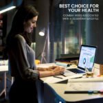 FORTIA 173W x 173W x 75D 3-Motor 120kg Load Adjustable Electric Sit to Stand Up Corner Desk - Walnut/Black Frame - Image 4