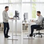 FORTIA Sit To Stand Standing Desk, 120x60cm, 72-118cm Electric Height Adjustable, White - Image 3