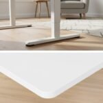 FORTIA Sit To Stand Standing Desk, 120x60cm, 72-118cm Electric Height Adjustable, White - Image 4
