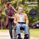 EQUIPMED 24 Inch Portable Folding Wheelchair 24" Mobility Wheel Chair Alloy, Senior Elderly Aid - Image 3