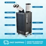 POLYCOOL 4.5kW Portable Industrial Spot Cooler, with Twin Cooling Ducts, 15A Plug - Image 3