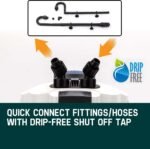 PROTEGE Aquarium External Canister Fish Tank Pump Pond Pressure Filter Garden 1250 L/H - Image 5