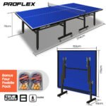 Proflex Table Tennis Table, with 4 Player Ping Pong Paddle and Pingpong Ball Pack - Image 2