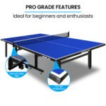 Proflex Table Tennis Table, with 4 Player Ping Pong Paddle and Pingpong Ball Pack - Image 4