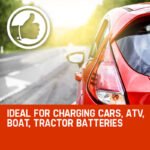 ROSSI 280 Amp Car Battery Charger, 12v/24v Jump Starter, for ATV Boat Truck Tractor, 15A Plug - Image 7