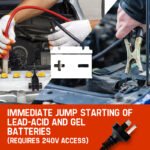 ROSSI 750 Amp Car Battery Charger, 12v/24v Jump Starter, for ATV Boat Truck Tractor, 15A Plug - Image 4