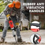 Baumr-AG 2200W Pro-Grade Electric Demolition Jackhammer, with 3 Bonus Chisels, Carry Case - Image 6