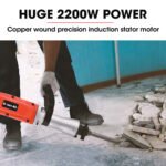 Baumr-AG 2200W Pro-Grade Electric Demolition Jackhammer, with 3 Bonus Chisels, Steel Carry Case - Image 3