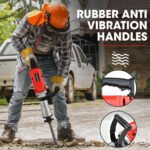 Baumr-AG 2200W Pro-Grade Electric Demolition Jackhammer, with 3 Bonus Chisels, Steel Carry Case - Image 7