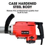 Baumr-AG 2200W Pro-Grade Electric Demolition Jackhammer, with 3 Bonus Chisels, Steel Carry Case - Image 8