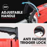Baumr-AG 2200W Pro-Grade Electric Demolition Jackhammer, with 3 Bonus Chisels, Steel Carry Case - Image 10