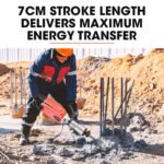 Baumr-AG 2300W Pro-Grade Electric Demolition Jackhammer, with 3 Bonus Chisels, Carry Case - Image 4