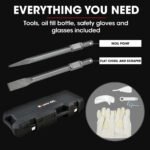 Baumr-AG 2400W Pro-Grade Electric Demolition Jackhammer, with 3 Bonus Chisels, Carry Case - Image 11