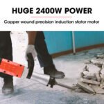 Baumr-AG 2400W Pro-Grade Electric Demolition Jackhammer, with 3 Bonus Chisels, Carry Case - Image 3