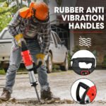 Baumr-AG 2400W Pro-Grade Electric Demolition Jackhammer, with 3 Bonus Chisels, Carry Case - Image 6