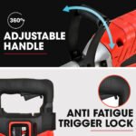 Baumr-AG 2400W Pro-Grade Electric Demolition Jackhammer, with 3 Bonus Chisels, Carry Case - Image 9