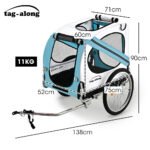 TAG-ALONG Pet & Cargo Bike Trailer, Bicycle Pet & Cargo Trailer, Cargo Carrier, Blue - Image 2