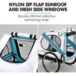 TAG-ALONG Pet & Cargo Bike Trailer, Bicycle Pet & Cargo Trailer, Cargo Carrier, Blue - Image 9