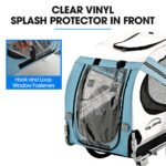 TAG-ALONG Pet & Cargo Bike Trailer, Bicycle Pet & Cargo Trailer, Cargo Carrier, Blue - Image 10