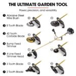 Baumr-AG 65CC Brushcutter Whipper Snipper Trimmer Brush Cutter Multi Pole Tool - Image 2