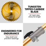 Baumr-AG 65CC Brushcutter Whipper Snipper Trimmer Brush Cutter Multi Pole Tool - Image 8