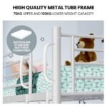 KINGSTON SLUMBER 2in1 King Single Metal Bunk Bed Frame, with Modular Design, Matte White - Image 3