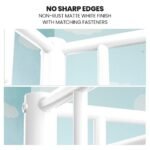 KINGSTON SLUMBER 2in1 King Single Metal Bunk Bed Frame, with Modular Design, Matte White - Image 4